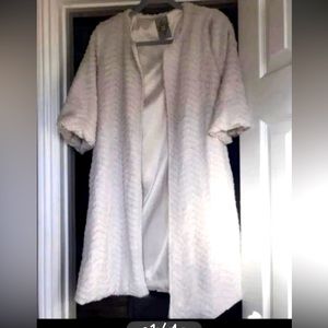 MK2K Ecru Faux Fur Coat